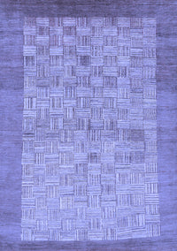 Abstract Blue Modern Rug, abs1622blu