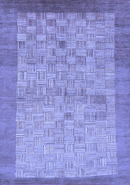Abstract Blue Modern Rug, abs1622blu