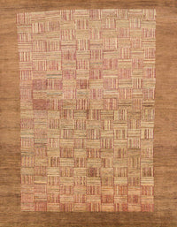 Machine Washable Abstract Sedona Brown Rug, wshabs1622