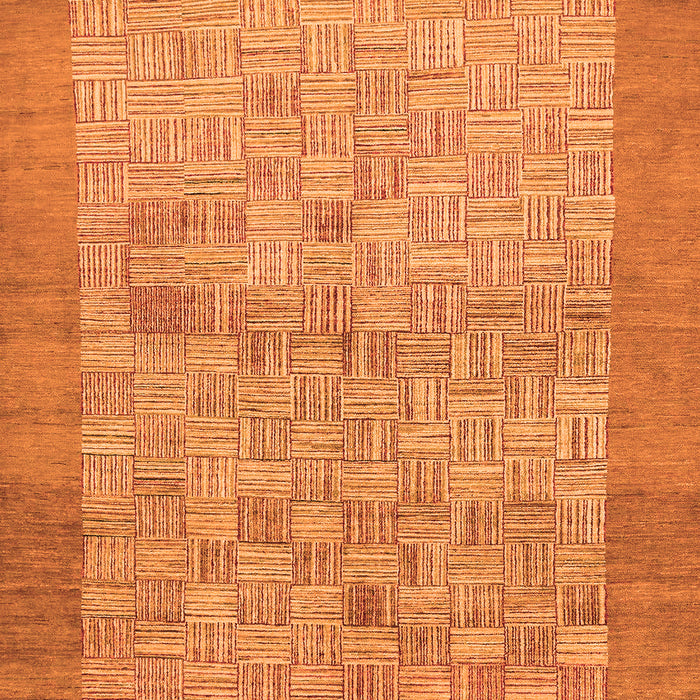 Machine Washable Abstract Orange Modern Area Rugs, wshabs1622org