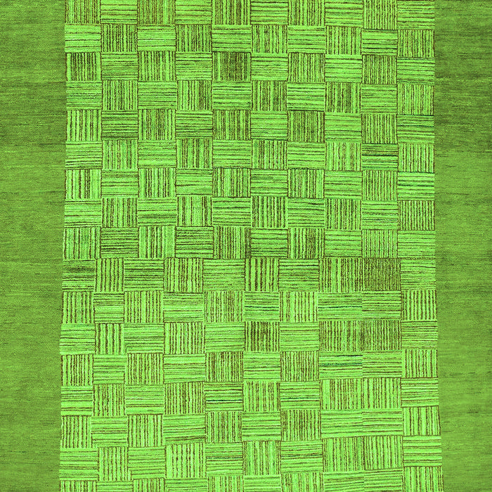Machine Washable Abstract Green Modern Area Rugs, wshabs1622grn