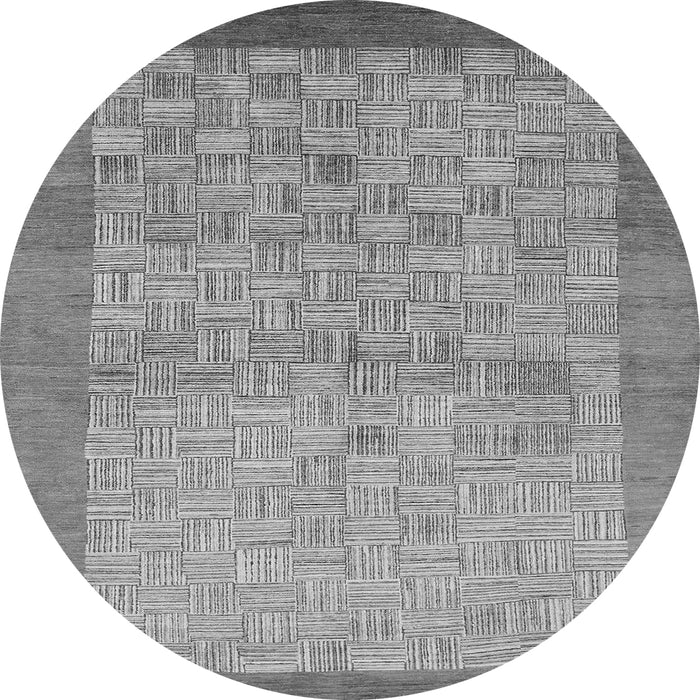 Round Abstract Gray Modern Rug, abs1622gry