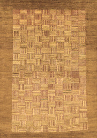 Abstract Brown Modern Rug, abs1622brn