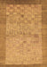 Abstract Brown Modern Rug, abs1622brn