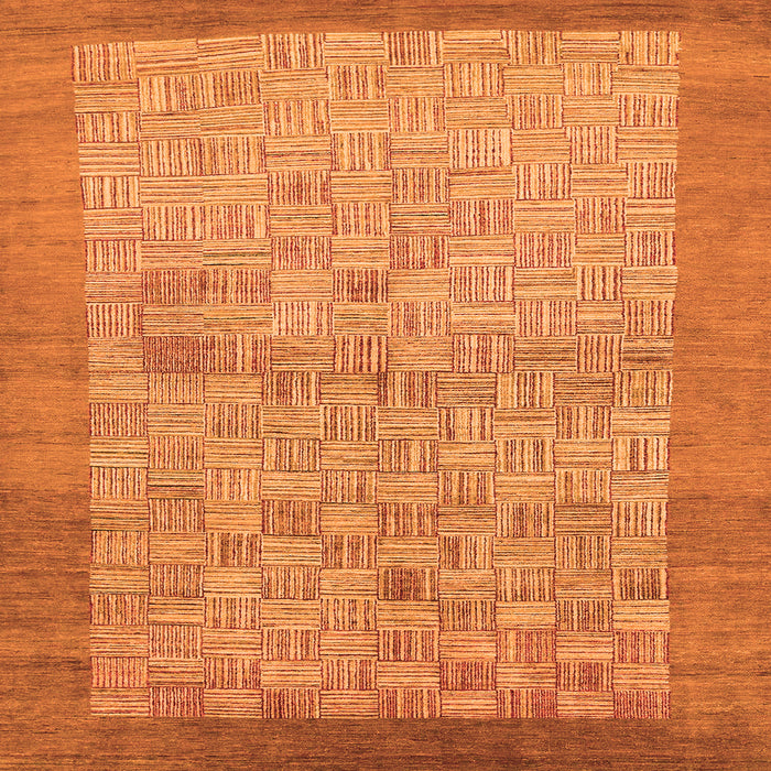 Square Abstract Orange Modern Rug, abs1622org