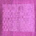 Square Abstract Purple Modern Rug, abs1622pur