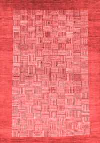 Abstract Red Modern Rug, abs1622red