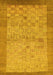 Abstract Yellow Modern Rug, abs1622yw