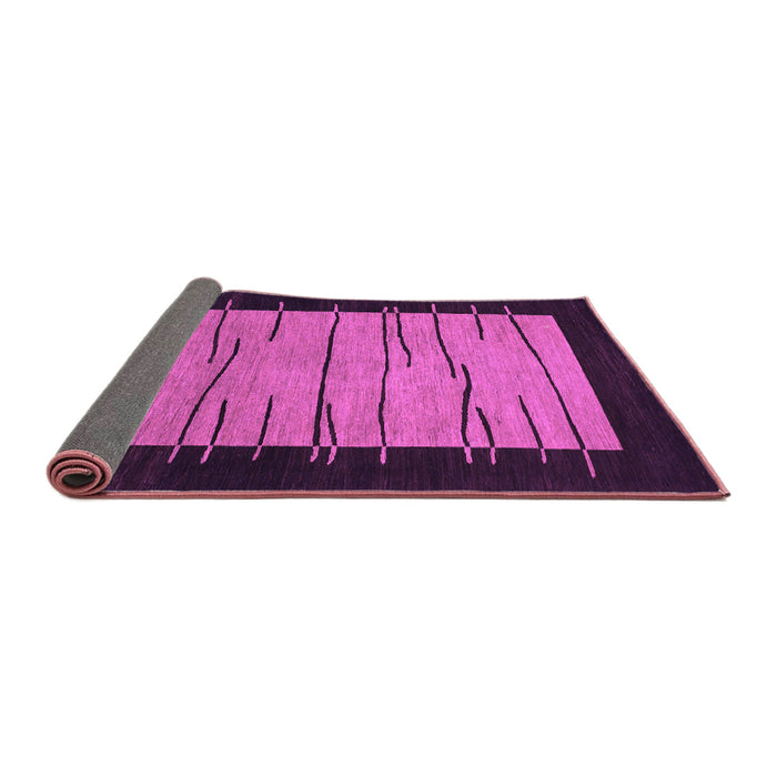 Sideview of Abstract Purple Modern Rug, abs1623pur