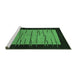 Sideview of Machine Washable Abstract Emerald Green Modern Area Rugs, wshabs1623emgrn