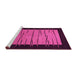 Sideview of Machine Washable Abstract Pink Modern Rug, wshabs1623pnk