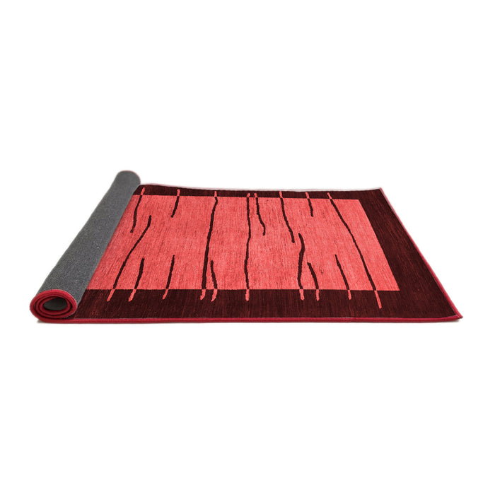 Abstract Red Modern Area Rugs