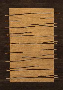 Abstract Brown Modern Rug, abs1623brn