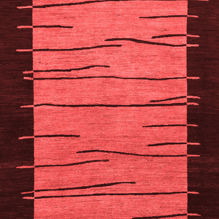 Machine Washable Abstract Red Modern Rug, wshabs1623red