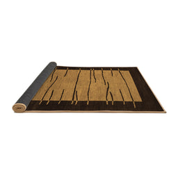 Sideview of Abstract Brown Modern Rug, abs1623brn