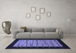 Machine Washable Abstract Blue Modern Rug in a Living Room, wshabs1623blu