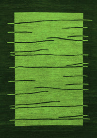 Abstract Green Modern Rug, abs1623grn