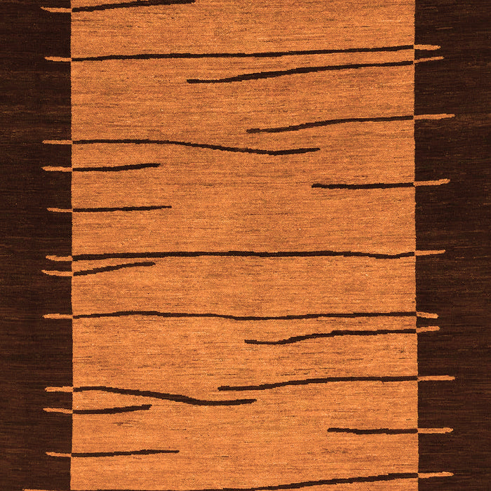 Machine Washable Abstract Orange Modern Area Rugs, wshabs1623org