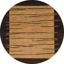 Round Machine Washable Abstract Night Red Rug, wshabs1623