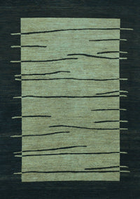 Abstract Light Blue Modern Rug, abs1623lblu