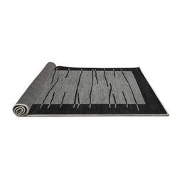 Sideview of Abstract Gray Modern Rug, abs1623gry