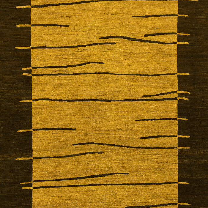 Machine Washable Abstract Yellow Modern Rug, wshabs1623yw
