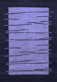 Abstract Blue Modern Rug, abs1623blu