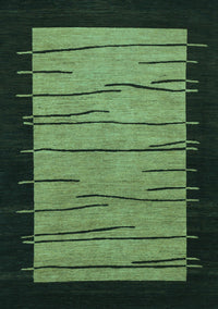 Abstract Turquoise Modern Rug, abs1623turq