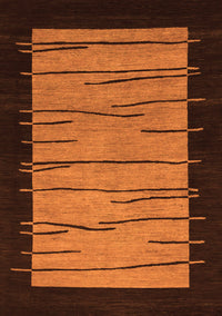 Abstract Orange Modern Rug, abs1623org