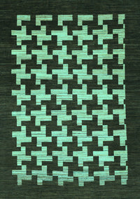 Abstract Turquoise Modern Rug, abs1624turq