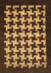 Abstract Brown Modern Rug, abs1624brn