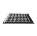 Sideview of Machine Washable Abstract Gray Modern Rug, wshabs1624gry