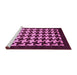 Sideview of Machine Washable Abstract Pink Modern Rug, wshabs1624pnk