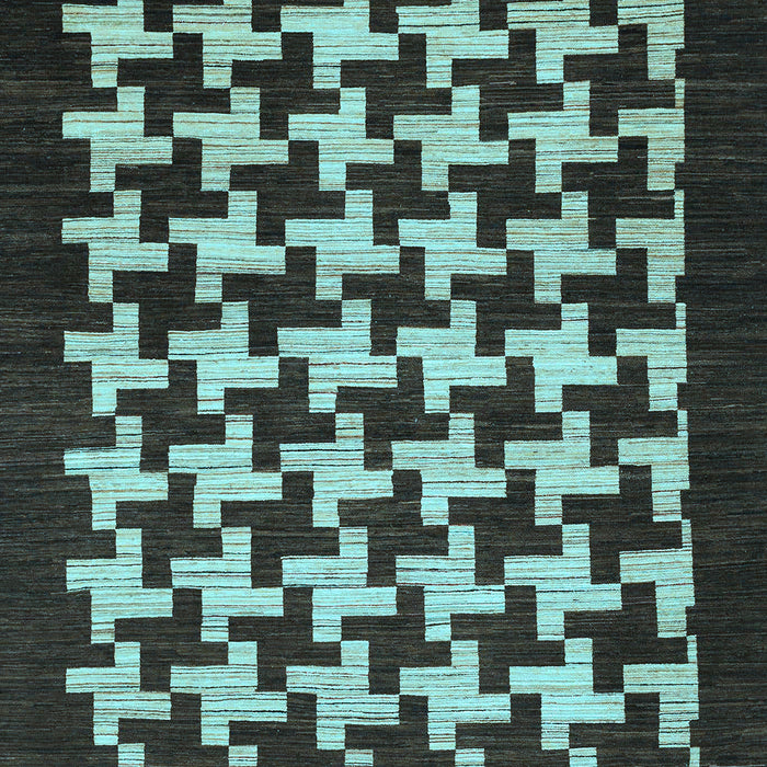 Machine Washable Abstract Light Blue Modern Rug, wshabs1624lblu