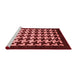 Modern Red Washable Rugs