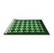 Sideview of Machine Washable Abstract Emerald Green Modern Area Rugs, wshabs1624emgrn