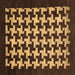 Square Abstract Brown Modern Rug, abs1624brn