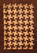 Machine Washable Abstract Orange Modern Area Rugs, wshabs1624org