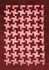 Abstract Red Modern Rug, abs1624red