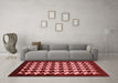 Modern Red Washable Rugs