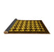 Sideview of Abstract Yellow Modern Rug, abs1624yw