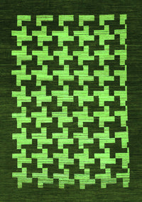 Abstract Green Modern Rug, abs1624grn