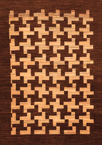 Abstract Orange Modern Rug, abs1624org