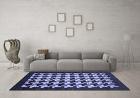 Machine Washable Abstract Blue Modern Rug, wshabs1624blu