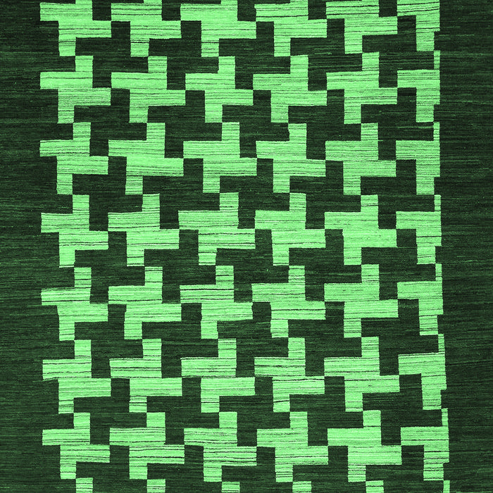Abstract Emerald Green Modern Rug, abs1624emgrn