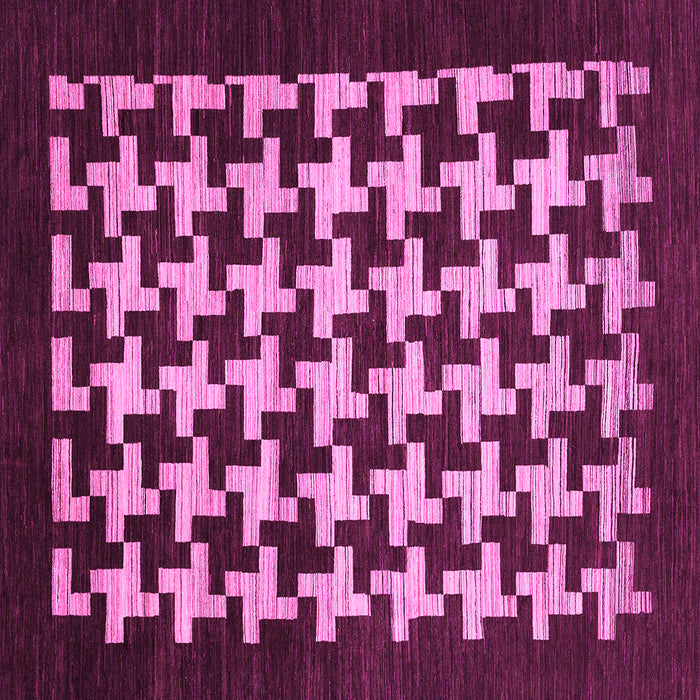 Square Abstract Pink Modern Rug, abs1624pnk