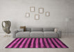 Machine Washable Abstract Purple Modern Area Rugs in a Living Room, wshabs1625pur