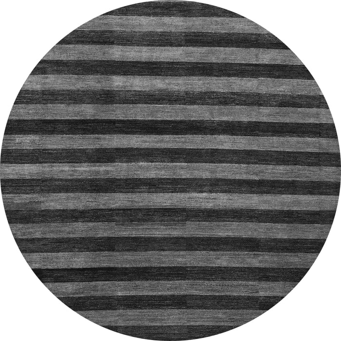 Round Abstract Gray Modern Rug, abs1625gry