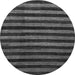 Round Abstract Gray Modern Rug, abs1625gry