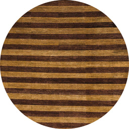 Round Abstract Red Modern Rug, abs1625